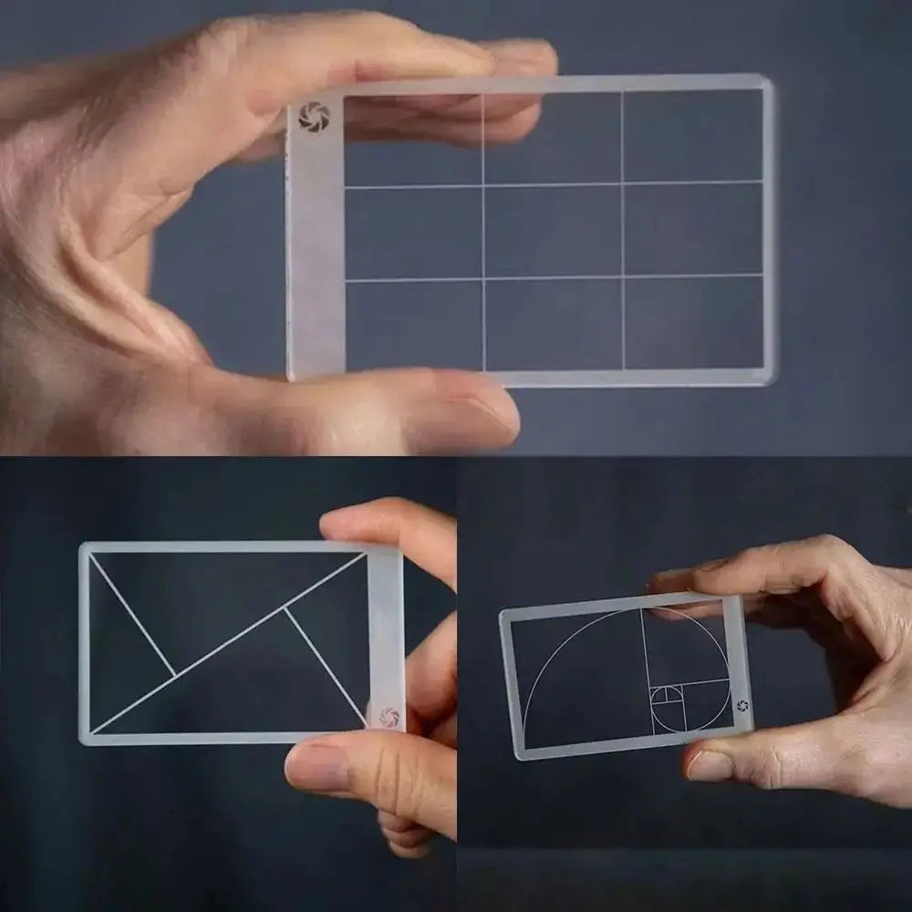 Viewfinder Ruler Golden Ratio Ruler Clear Fibonacci Composition View Finder Viewer Photography Painting Art Tool