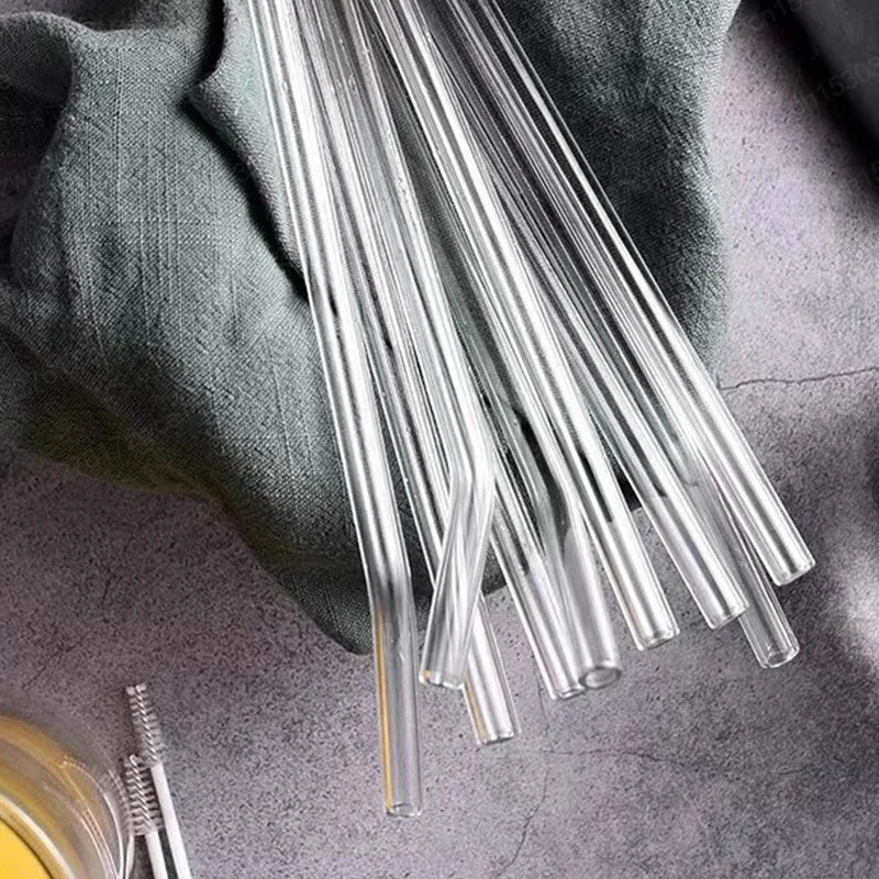30cm Replacement Long Transparent Straw Compatible with Stanley 40/30 oz Cup Tumbler,for Stanley Clear Straws With Brush ﻿