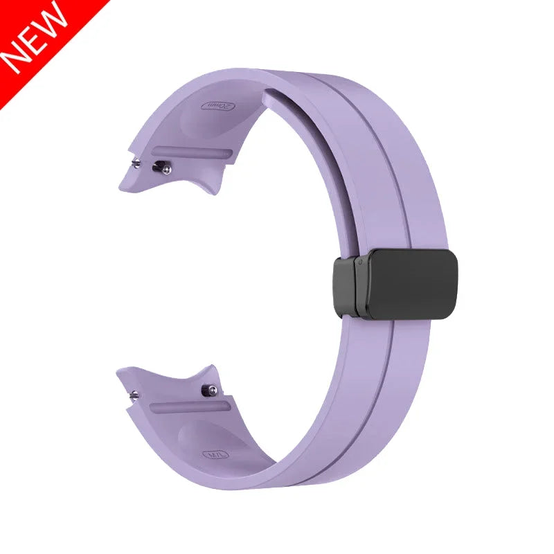 Original Silicone Band for Samsung Watch 7 6 5 4 Classic Strap 47mm 43mm 44mm 40mm Magnetic Buckle For Galaxy Watch 5 Pro 45mm