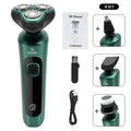 LCD Display Smart Electric Shaver, 3D Floating Triple Head Razor, USB Rechargeable Waterproof for Shaving & Beard Trimming