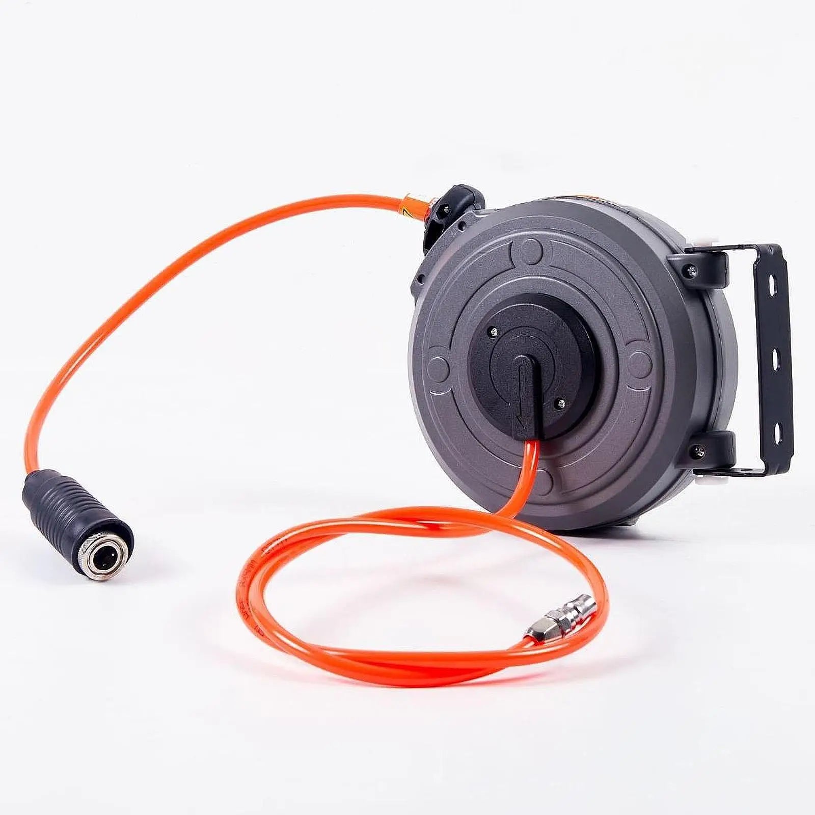 Retractable Air Hose Reel Accessories Auto Rewind Easy to Install Compact Enclosed Air Reel for Car Repair Shop Garage Workshop
