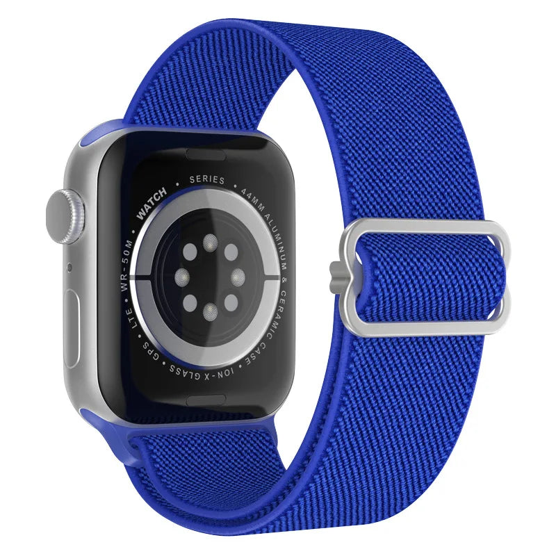 Scrunchie Strap for Apple watch Ultra 49mm band 45mm 44/46mm 41mm Adjustable Nylon Loop bracelet iWatch serie se 6 7 8 9 10 11