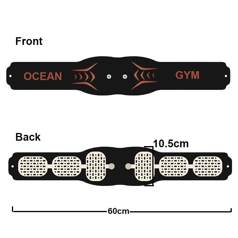 60CM Wireless EMS Muscle Stimulator Abdominal Trainer Belts Waist Trimmer Electric Body Massager Weight Loss For Men Women