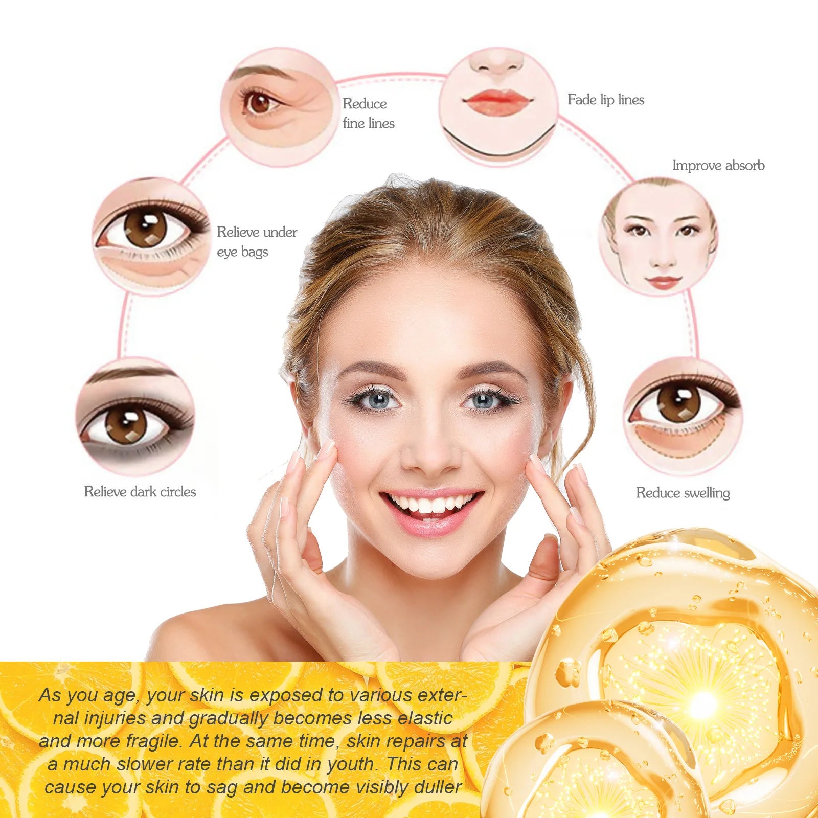 24k Gold Collagen Cream Wrinkle Removal Fade Fine Lines Firming Reduce Puffiness Oil Control Nourish Whitening Anti Aging Cream
