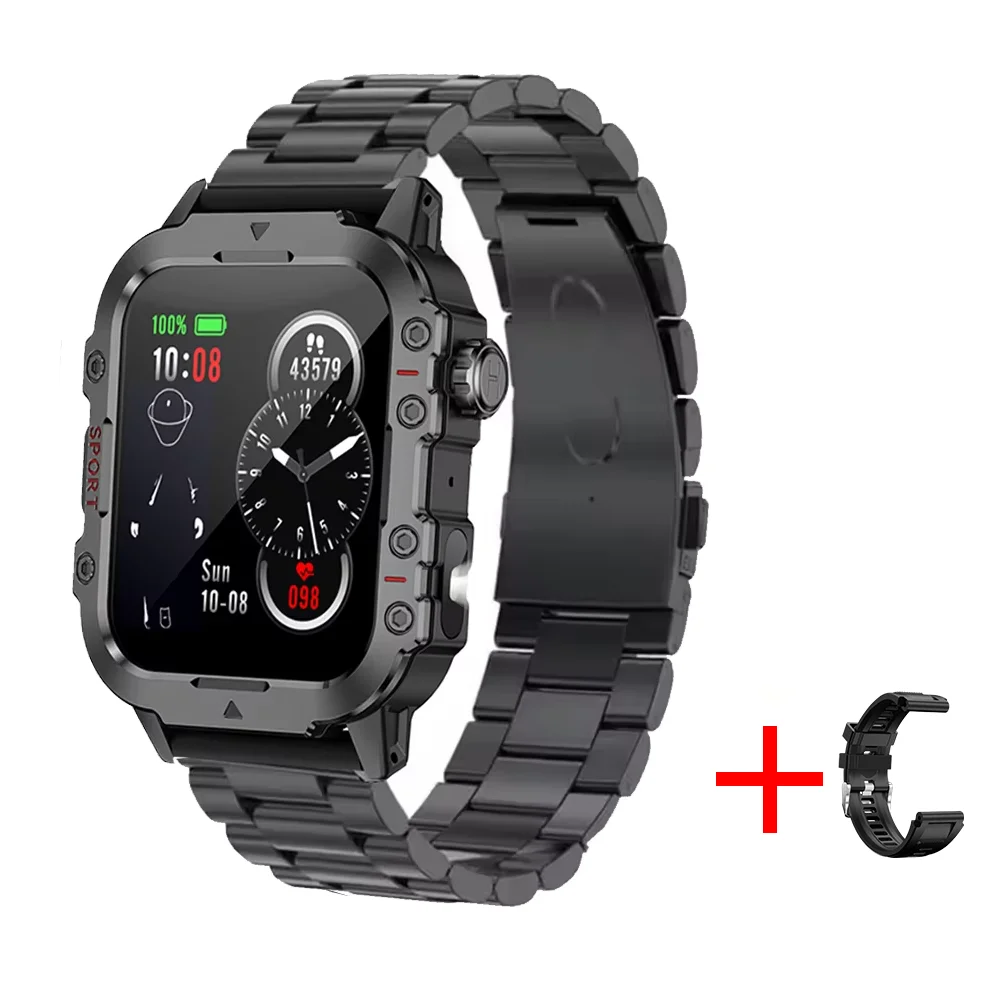 G.L Wear 2026 Smartwatch Outdoor Sport Fitness HR SpO2 Sleep Monitor LED Flashlight Bluetooth Call Men Women