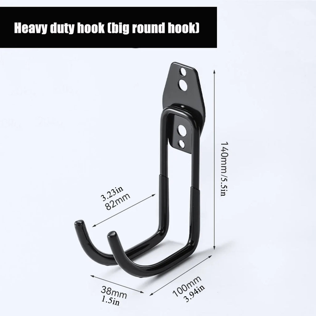 Garage Storage Utility Hooks,Garage Garden Tool Organizer,Hanging Utility Wall Mount Hooks,Heavy Duty Tool Storage Organizer