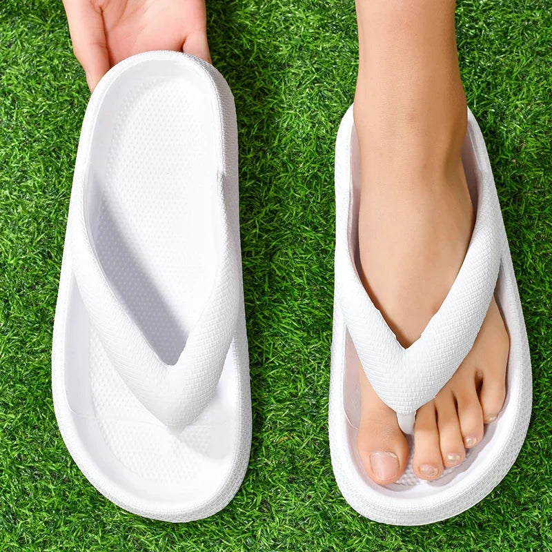 YRZL Soft Sole Platform Flip Flops Women 2024 Summer Beach Non Slip Men Slippers Coulple Thick Sole Bathroom Slides Sandals