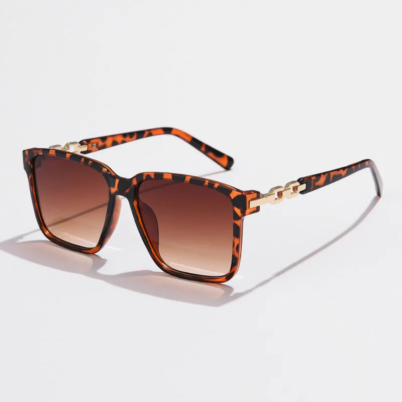 Fashion Womens Sunglasses Square Style Sun Glasses Accessories Gradient Lens Anti-UV400 Luxury Brand Oculus Eyeglasses Female