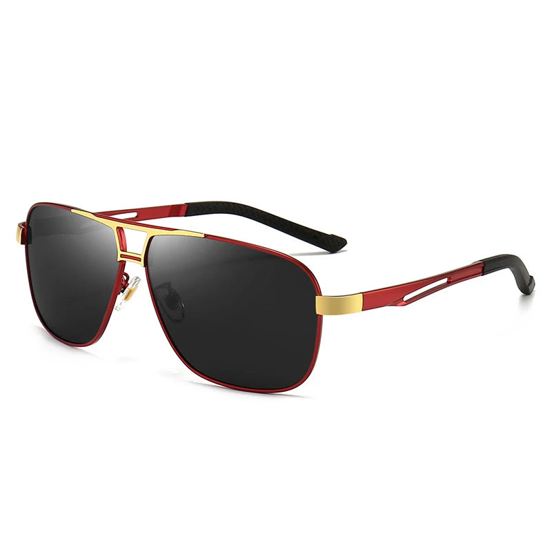 2023 New Square Photochromic Polarized Sunglasses Men Change Color Sun Glasses Chameleon Anti-glare Driving Oculos De Sol