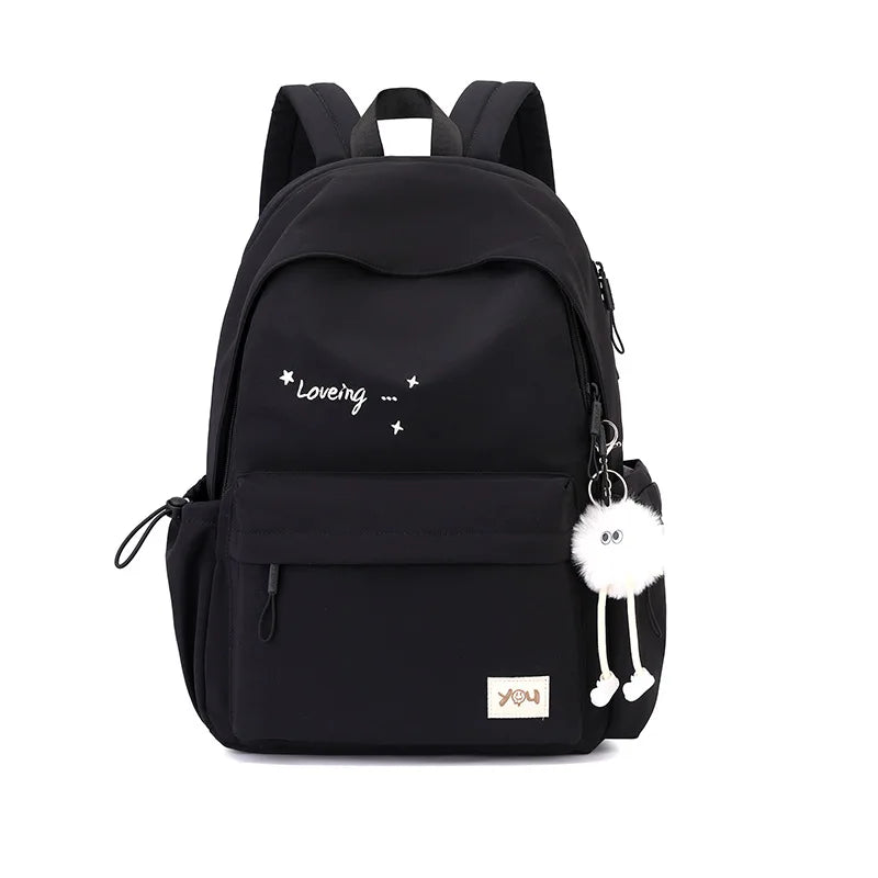 2026 Female Fashion Men High Capacity Waterproof College Backpack Trendy Women Laptop School Bags Cute Girl Travel Book Bag