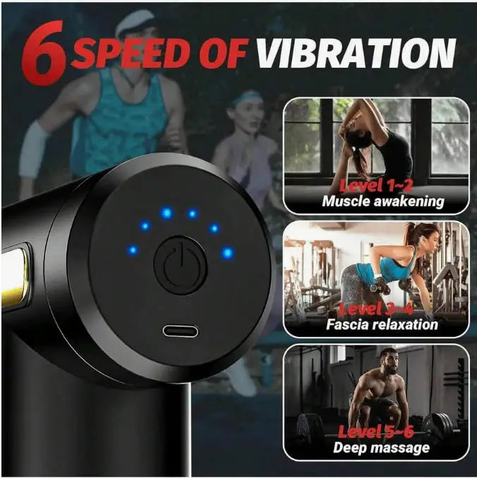 Electric Handheld Percussion Massage Gun Deep Tissue Muscle Massager Ultra Compact Elegant High Torque Body Massage Device Easy Control Relieve Neck Back Muscle Pain Portable Massage Gun Gifts For Men Women