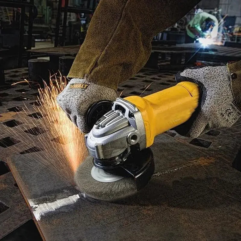 125mm Flat Stainless Steel Wire Wheel Brush - Heavy-Duty Rotary Tool Attachment for Drilling, Grinding & Polishing, Durable Meta