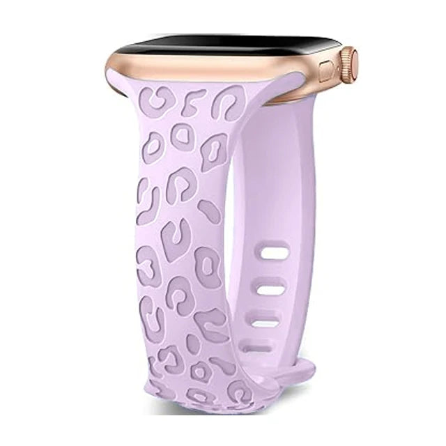 Slim Strap For Apple Watch Band 40mm 41mm 42mm 38mm 46 44mm 45mm Engraved Silicone bracelet Correa Series 11 10 8 7 6 9 5 4 3 SE