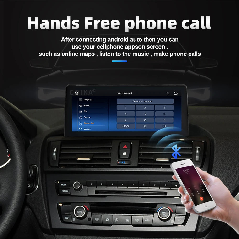 LINUX System 1920*720 For BMW F20 F22 F30 F34 F36 2012-2016 Carplay Touch screen Android Auto Function Plug and Play Multimedia
