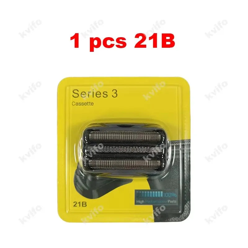 KVIFO 21B For Braun Series 3 32B 32S Electric Shaver Head Accessories Knife Membrane 301S 310S 320S 340S 360S 3040S 3010s 3050