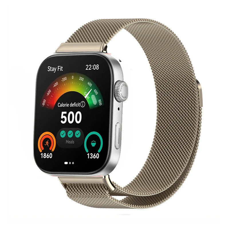 Milanese Loop Band For Huawei Watch Fit 3 Strap Smart Magnetic Stainless Steel Correa For Huawei fit 3 Watchband Accessories