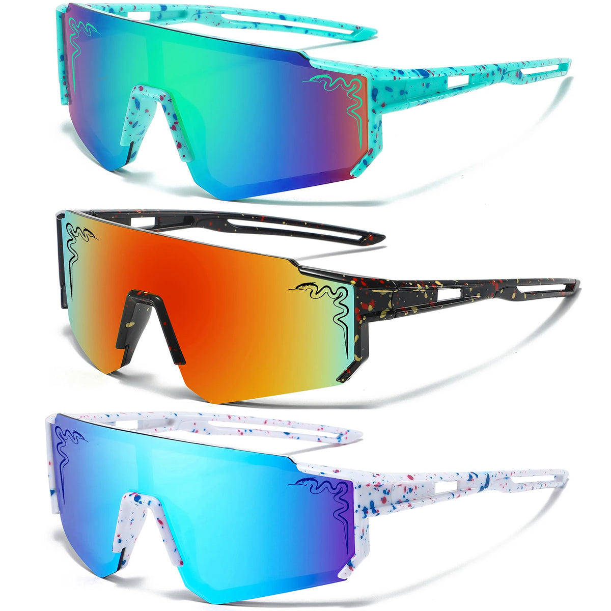 3 Pairs Age 5-16 Youth Baseball Sunglasses UV400 Boys Girls Glasses Outdoor Sport Cycling Goggles Children Kids Softball Shades