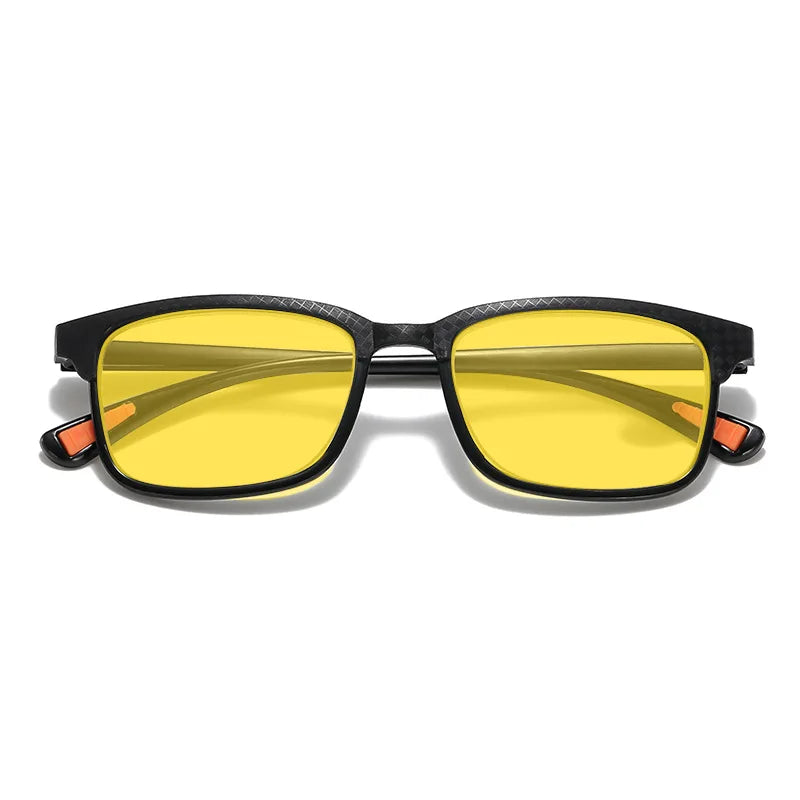 Fashion Square Frame Night Vision Glasses Men and Women Ultra-light Anti-blue Light Glasses Anti-far Light Computer Goggles