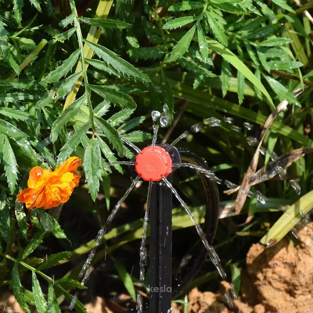 1-50pcs 4/7mm Barbed Connector Irrigation Fitting Drip Irrigation Connector 1/4'' Tubing Hose Fitting for Flower Pot Garden Lawn