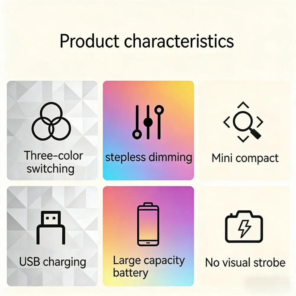 LED Touch Switch Night Lamp Remote Control Rechargeable Three Colors Dimmable Light Timing Bedside Sleeping Reading Table Lights
