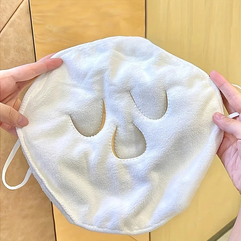 Hot Compress Face Towel Mask, Reusable Facial Steam Towel, Hot Compress Skin Care, Moisturizing Face