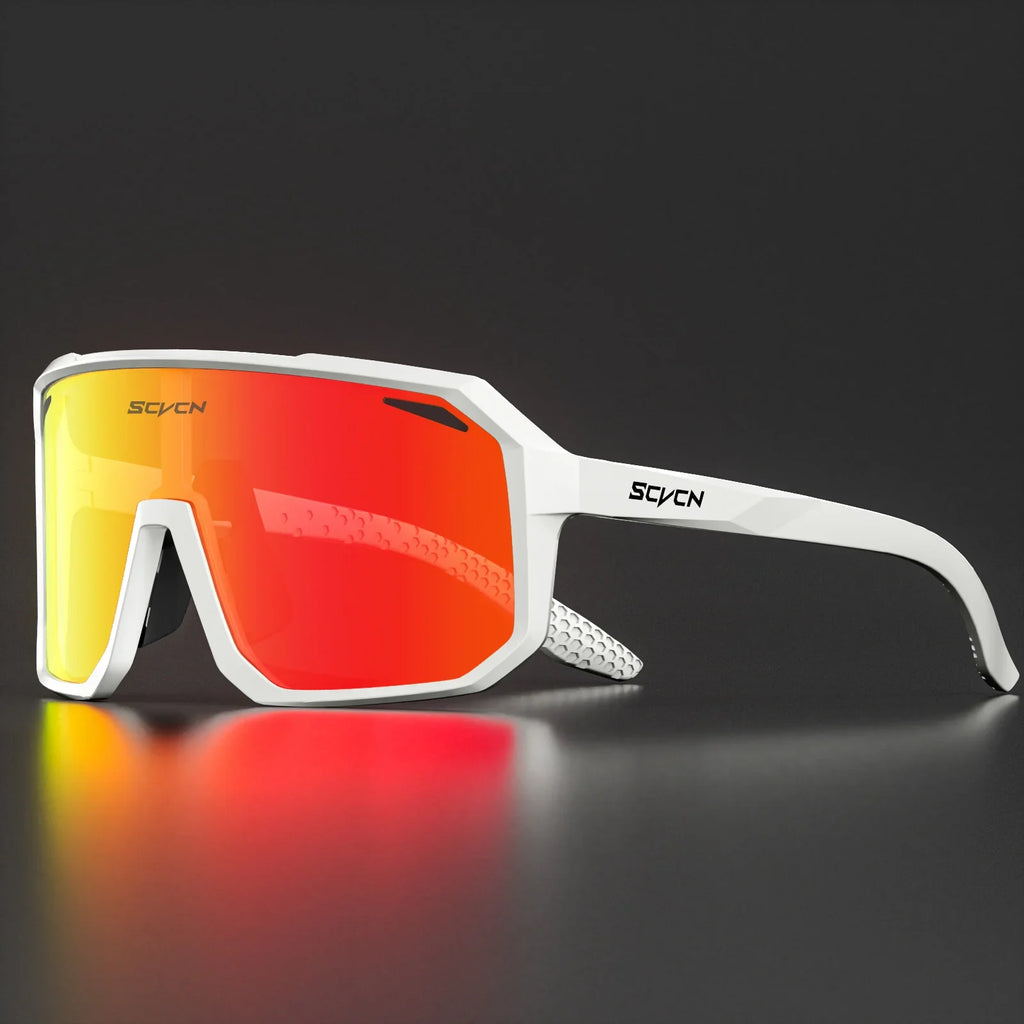 SCVCN New Cycling Sunglasses Men Road Driving Bike Glasses Outdoor Sports Mountain Climbing Women Bicycle Cycling UV400 Goggles