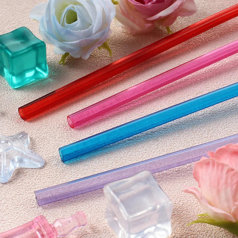 6pcs Zoo-themed Straws  Reusable Plastic Twisted Straws  Decorations for School, Kids' Birthdays, and Family Parties