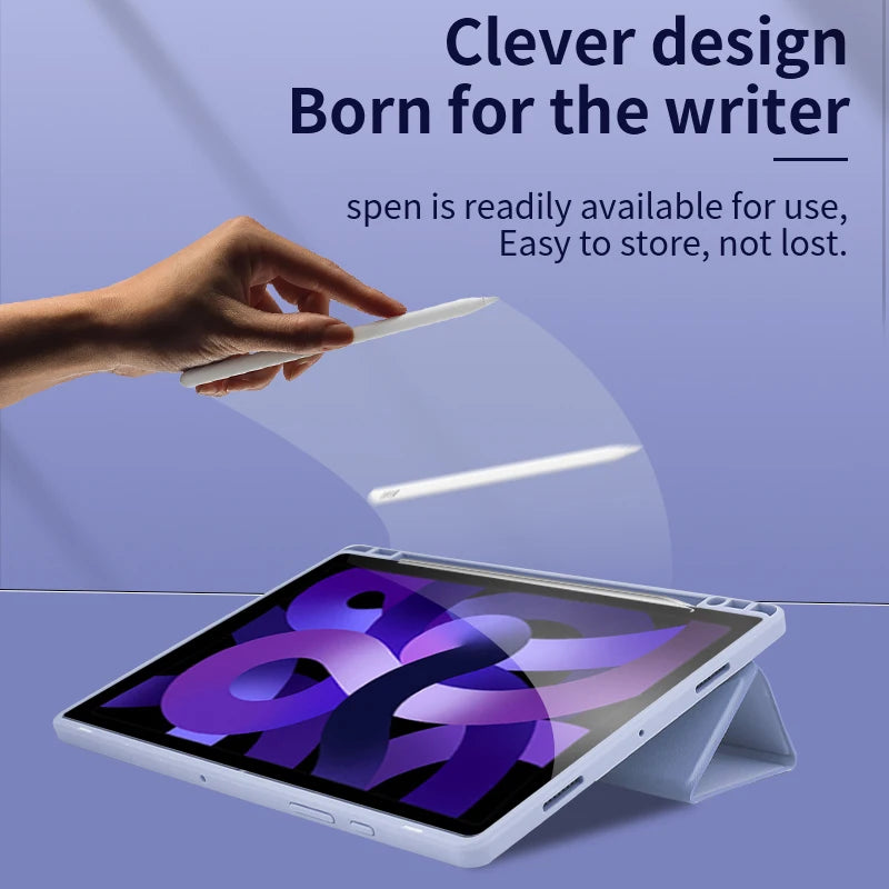 Multi-fold Smart Cover For Samsung Tab A11 A9 Plus 11 Case Galaxy Tab S10 S9 S7 FE S8 Plus 10.9 11 13.1 12.4  S6 lite 10.4 Funda