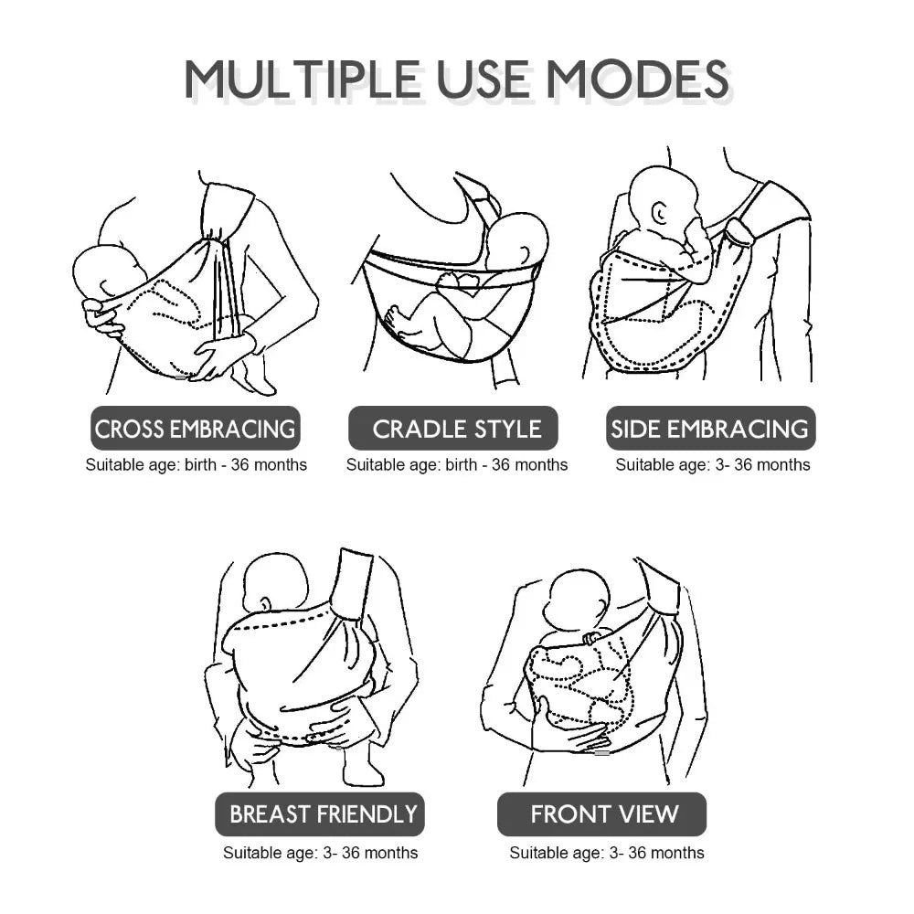 Adjustable Baby Carrier Crossbody Wrap Toddler Hip-seat Portable Sling Bag for Travel Newborn Infant Wrap Baby Bag Accessories