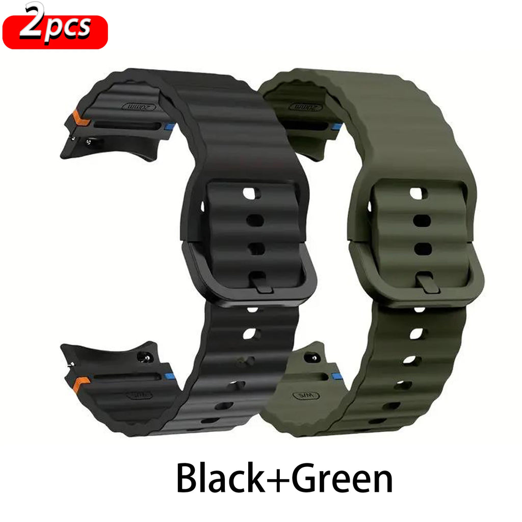Original Sport Straps for Samsung Galaxy watch 4/5 Pro/6/7/6 classic 44mm 40mm 45 Silicone bracelet correa Galaxy watch 7 Band
