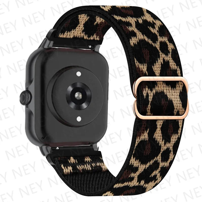 Shiny Elastic strap For Amazfit gts 4-3-2-2e-mini/bip-U-S-lite/Stratos 2 20mm/22mm band Bohemian Pride bracelet gtr-4-3-3pro-2e