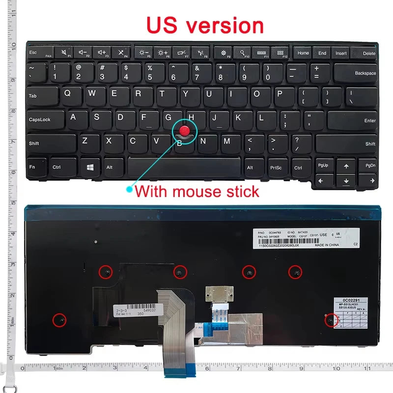 US English NEW Laptop Keyboard For Lenovo IBM Thinkpad E431 E440  L440 L450 L460 L470 T431S T440 T440P T440S T450 T450S T460