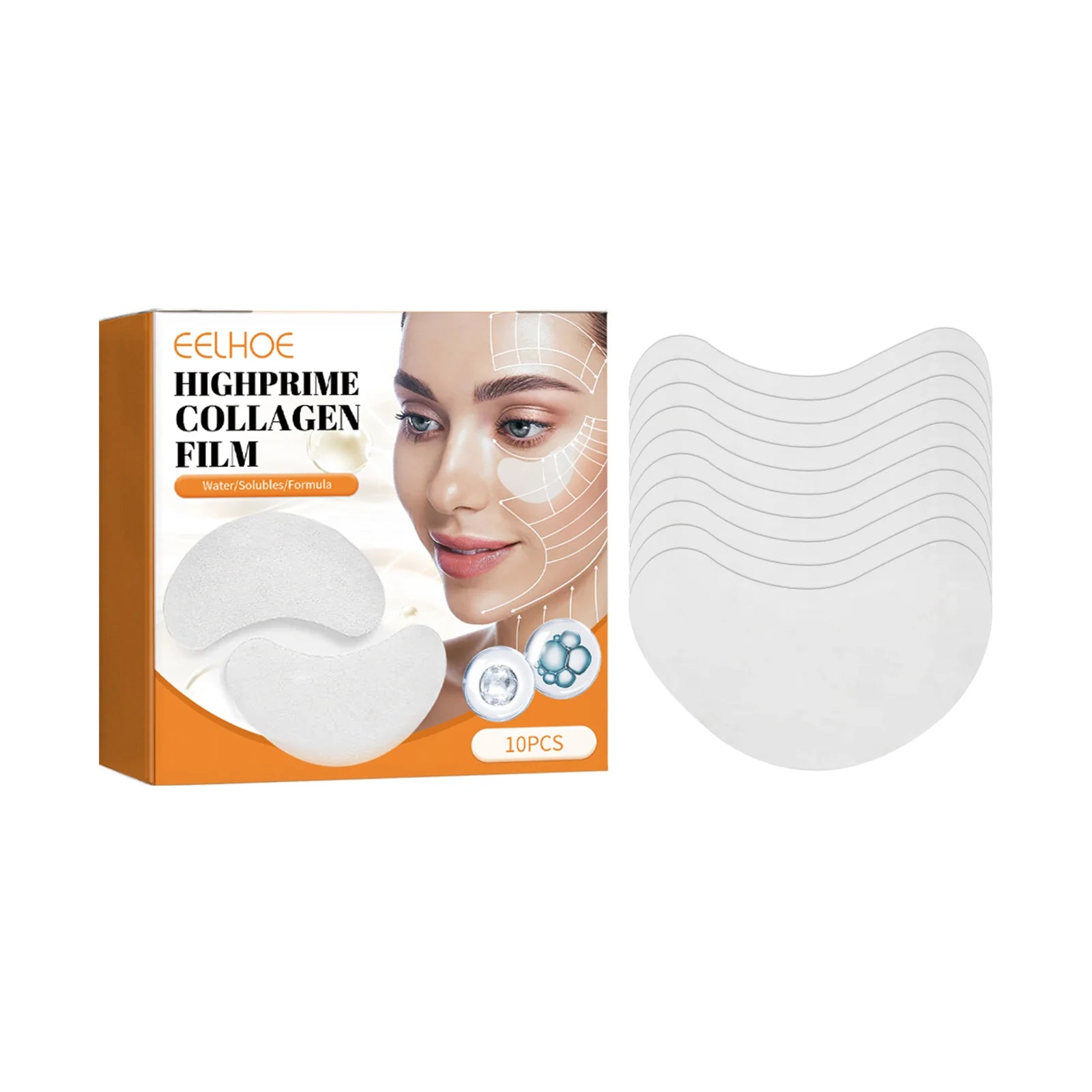 10Pcs Collagen Eye Mask Remove Dark Circles Eyes Bags Anti Wrinkles Lifting Firming Skin Moisturizing Eyes Care Patches skincare