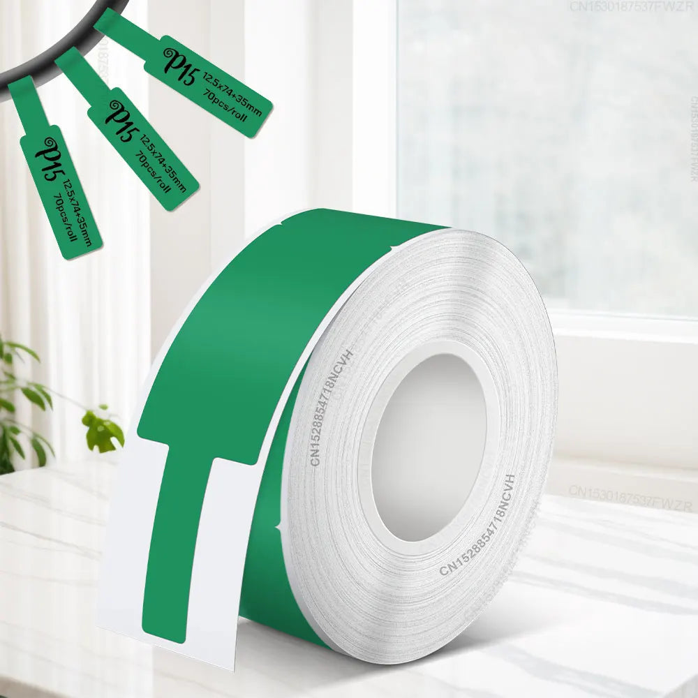 1PK P15 Transparent Label Tape 14mmx30mm Clear Waterproof Self Adhesive Label Sticker Paper for Marklife P15 P12 Label Maker