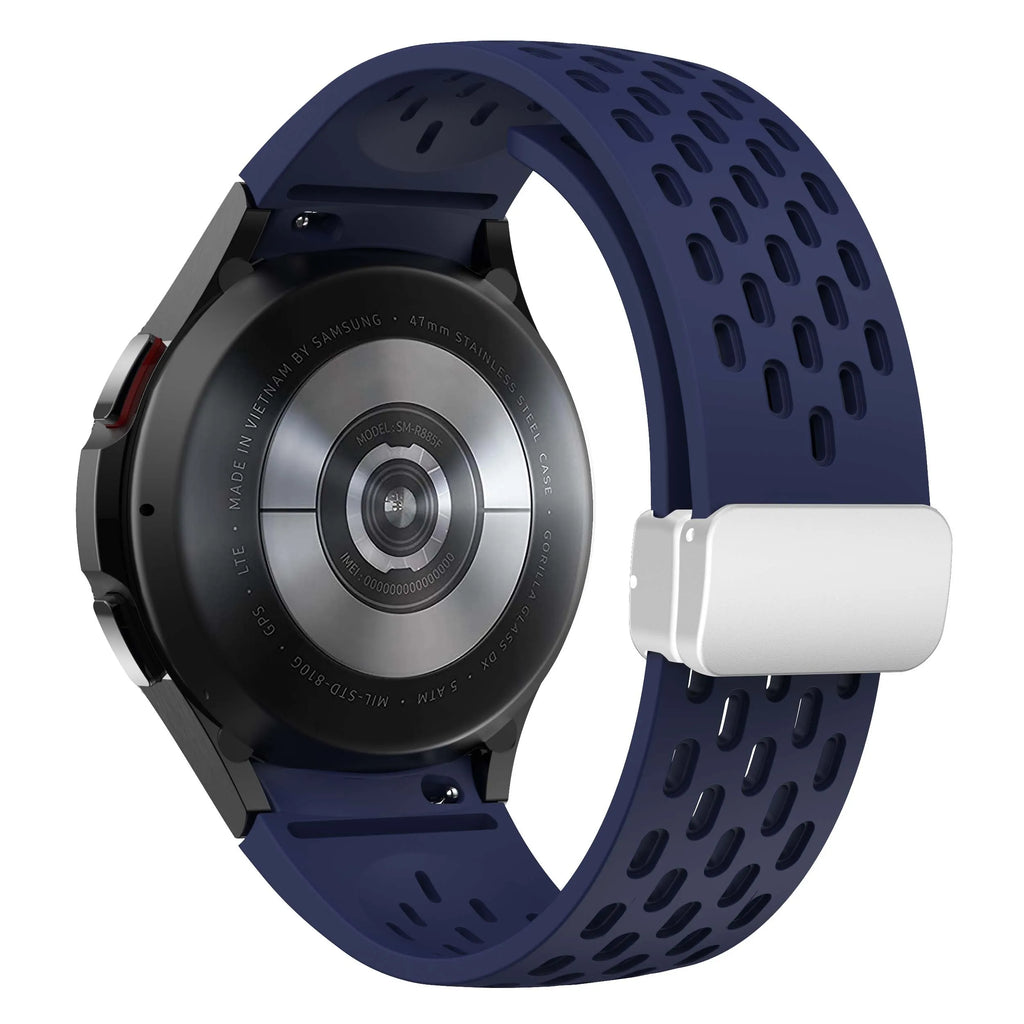 Silicone Strap for Samsung Galaxy Watch 7 6 5 4 40mm 44mm 5Pro 45mm Magnetic Buckle Band 6 Classic 43mm 47mm No Gaps Bracelet