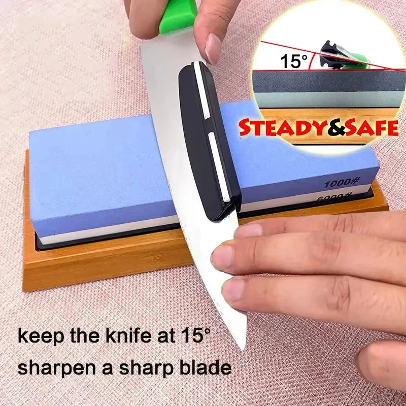 15 Degrees Fixed Angle Knife Sharpener Angle Guide Professional Sharpening Accessories Kitchen Knife Holder Whetstone