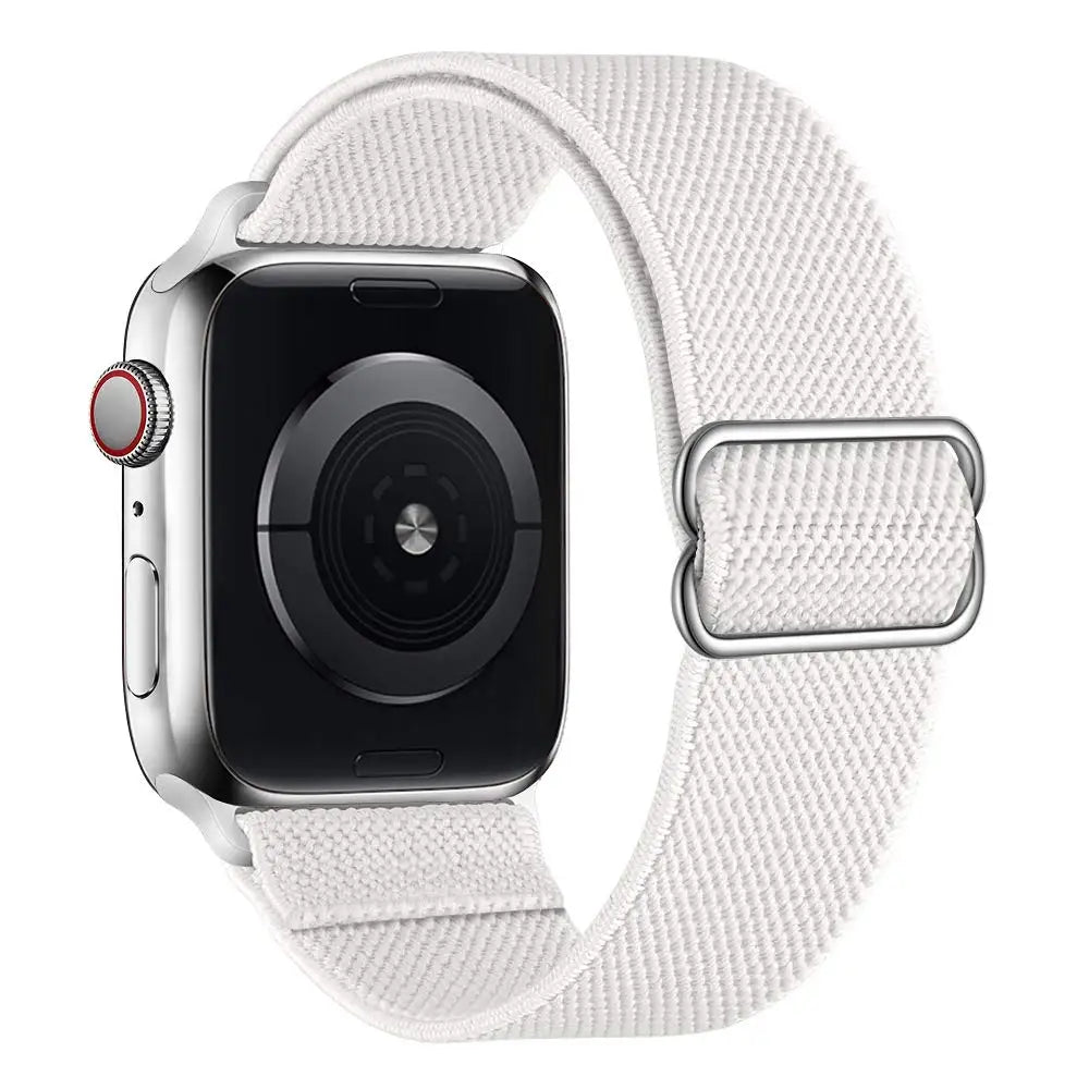 Scrunchie Strap for Apple Watch Band 45mm 44mm 40mm 41mm Adjustable Nylon Bracelet iWatch Series Ultra 3 4 5 SE 6 7 8 9 10 11