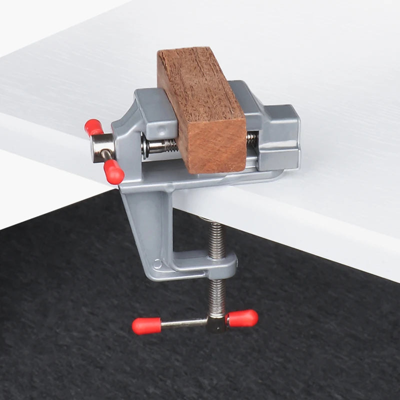 Small Jewelers Hobby  Clamp On Table Flat Pliers Tool Mini Vice Bench Vise Muliti-Funcational 3.5&quot Aluminum Miniature