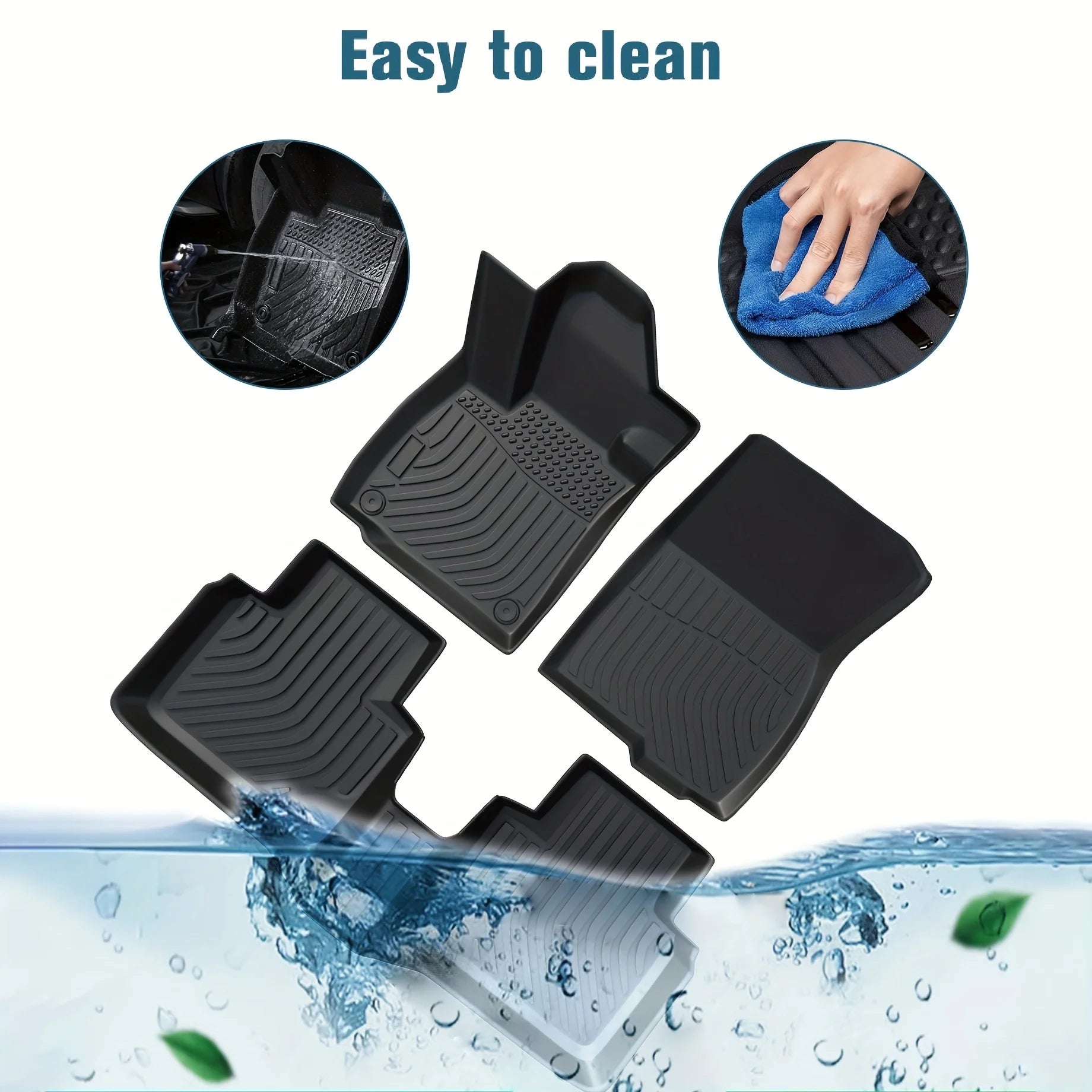 Orealauto Car Floor Mats Replacement For Kia Forte 2019-2024 Durable Odorless Front Rear Heavy Duty Carpeted Storage All Weather Anti-Slip Liners