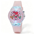 Cute Cartoon Pink Melody Style Kids Watches with Light-Up Silicone Strap Purple Black Kuromi Girls Watch Child Quartz Clock Gift