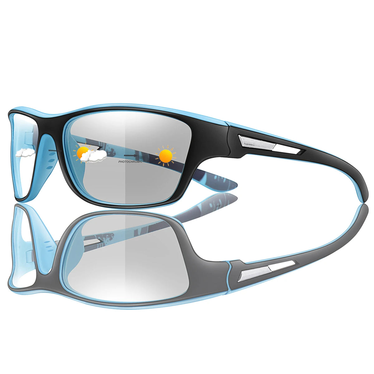 Photochromic Motorcycle Sunglasses Men Women Outdoor Cycling Driving Hiking Eyewear Fishing UV400 Protection Goggles