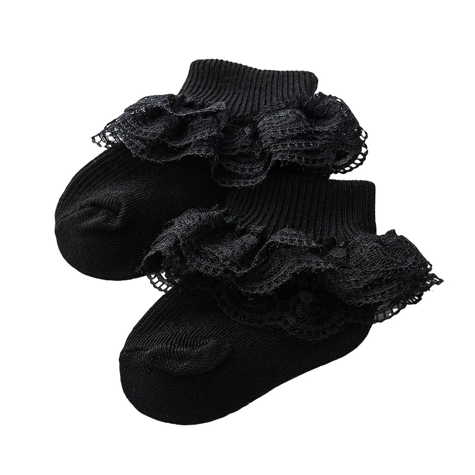 0-12 Months Newborn Baby Cotton Sock Lace Princess Combed Cotton Socks for Girls Summer Spring Infant Babe Ruffle Short Socks