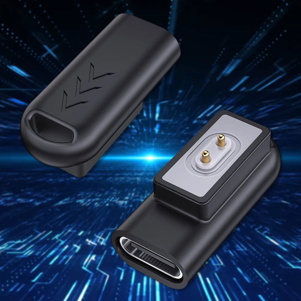 For Xiaomi Mi Band 9/8 Pro/8 Smart Watch Charger Adapter Connector USB C 90° Magnetic Charging Adapter for Redmi Smart Band 2