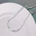 925 Sterling Silver snake beads chain Beautiful Simple bead Necklace For Women Fashion Jewelry Christmas Gifts