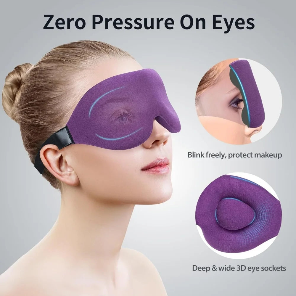 3D Eyepatch Sleeping Mask Block Out Light Soft Paded Sleep Rest Relax Aid Cover Patch Blindfold Face Shade Eyeshade Eyes Patchs