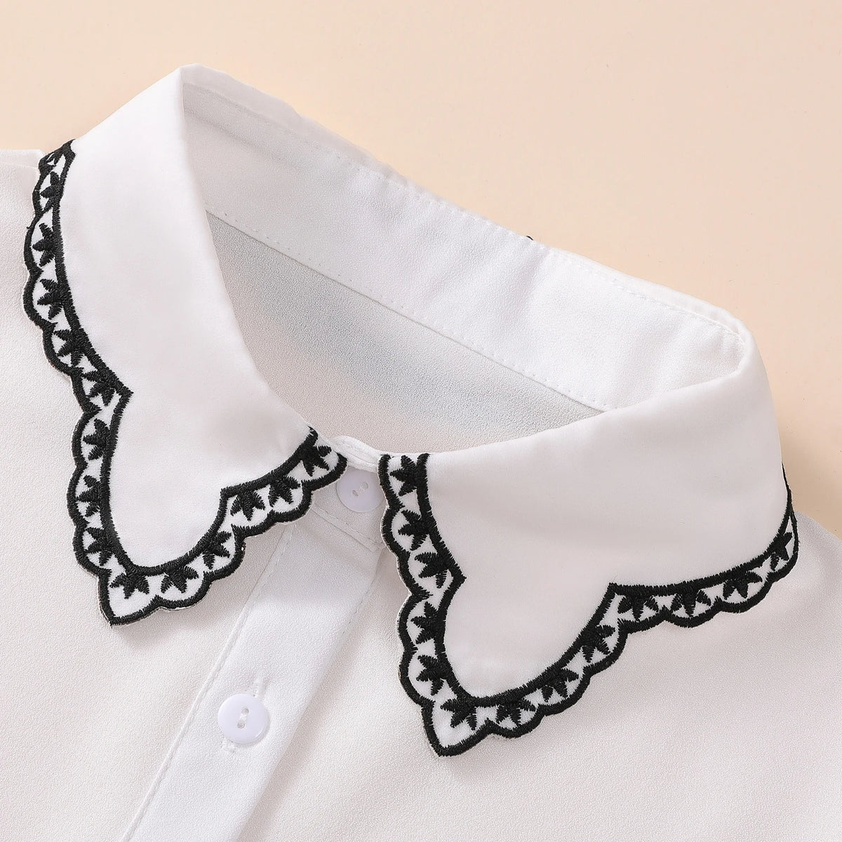 1 Piece of Decorative Fake Collar for Women, Versatile Fake Collar, Exquisite Shirt Fake Collar, Base Layer with Embroidery, Sui