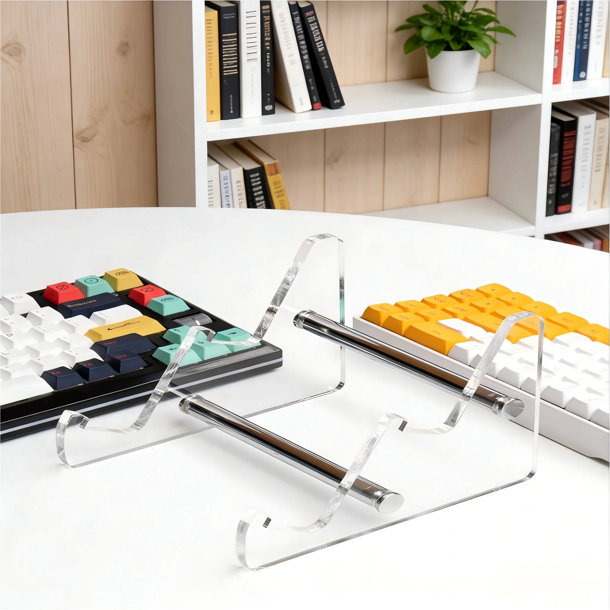 Transparent Acrylic Keyboard Stand, Multi-Layer Display Holder for Mechanical Keyboard Desktop Organizer