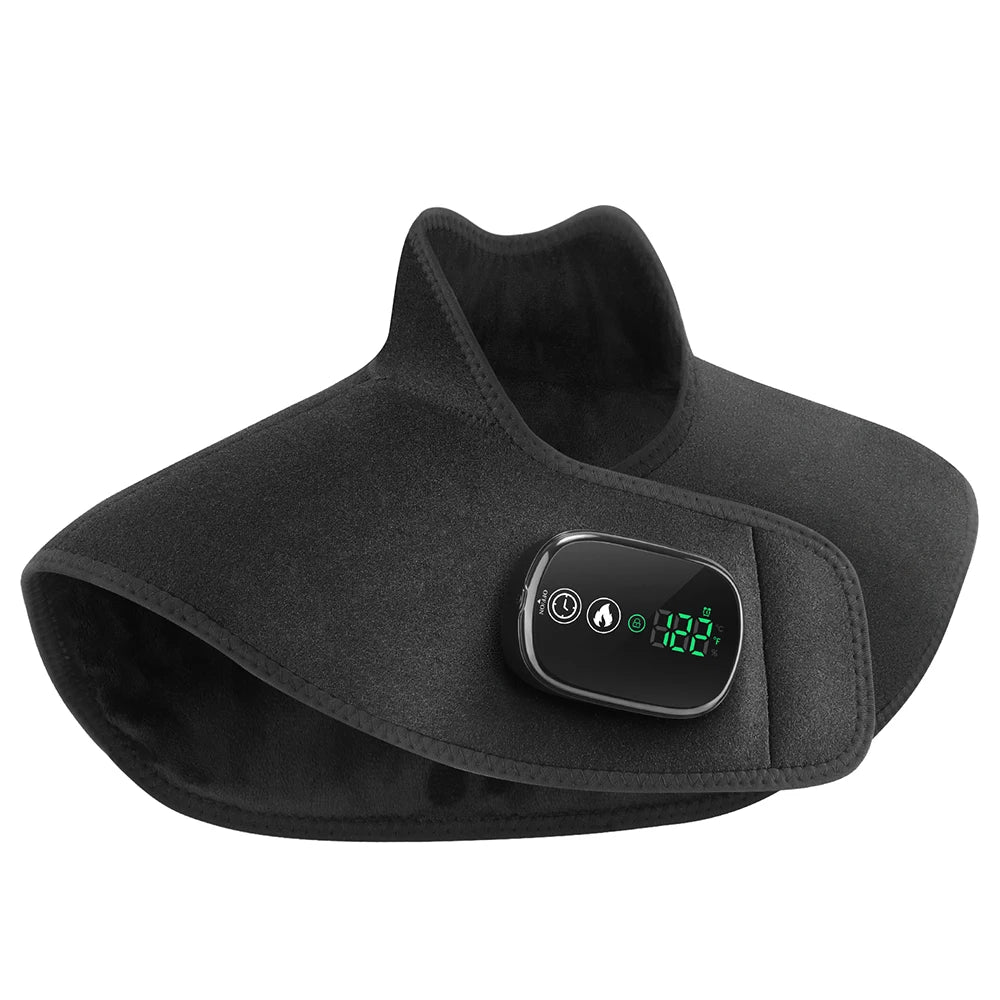 Cordless Heating Shawl Heated Pad for Neck Shoulder Joint Muscle Soreness Pain Relief LCD Display Winter 4-Level Hot Compress