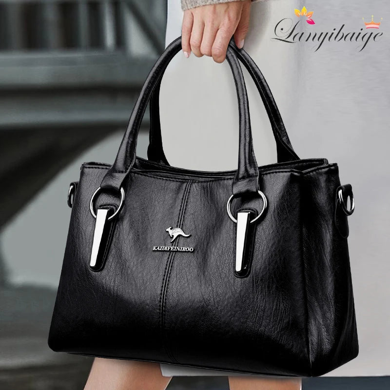 High Quality Cow Leather Ladies Handbags Fashion Luxury Female Messenger Tote Bags Women Genuine Leather Shoulder Crossbody Sac
