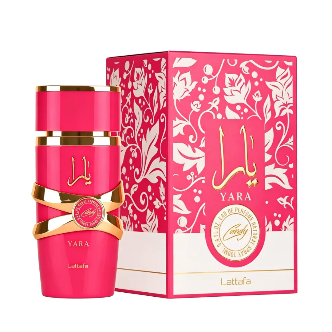 Lattafa Yara Candy - Vanilla, Fruity, Citrus, Floral - Eau de Parfum Long-Lasting Fragrance for Women, 3.40 Ounce / 100 ml